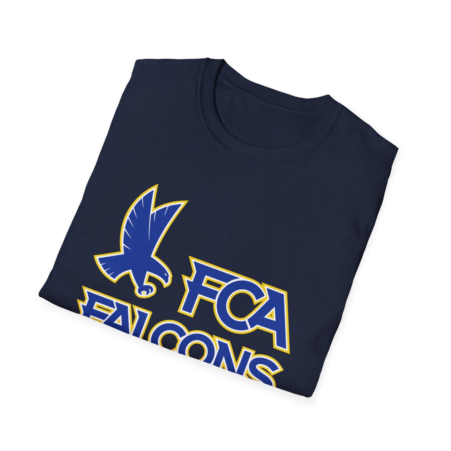 FCA Falcons Softstyle T-Shirt, Christian Academy Tee, Unisex Falcon Shirt, School Spirit Apparel, Gift for Students