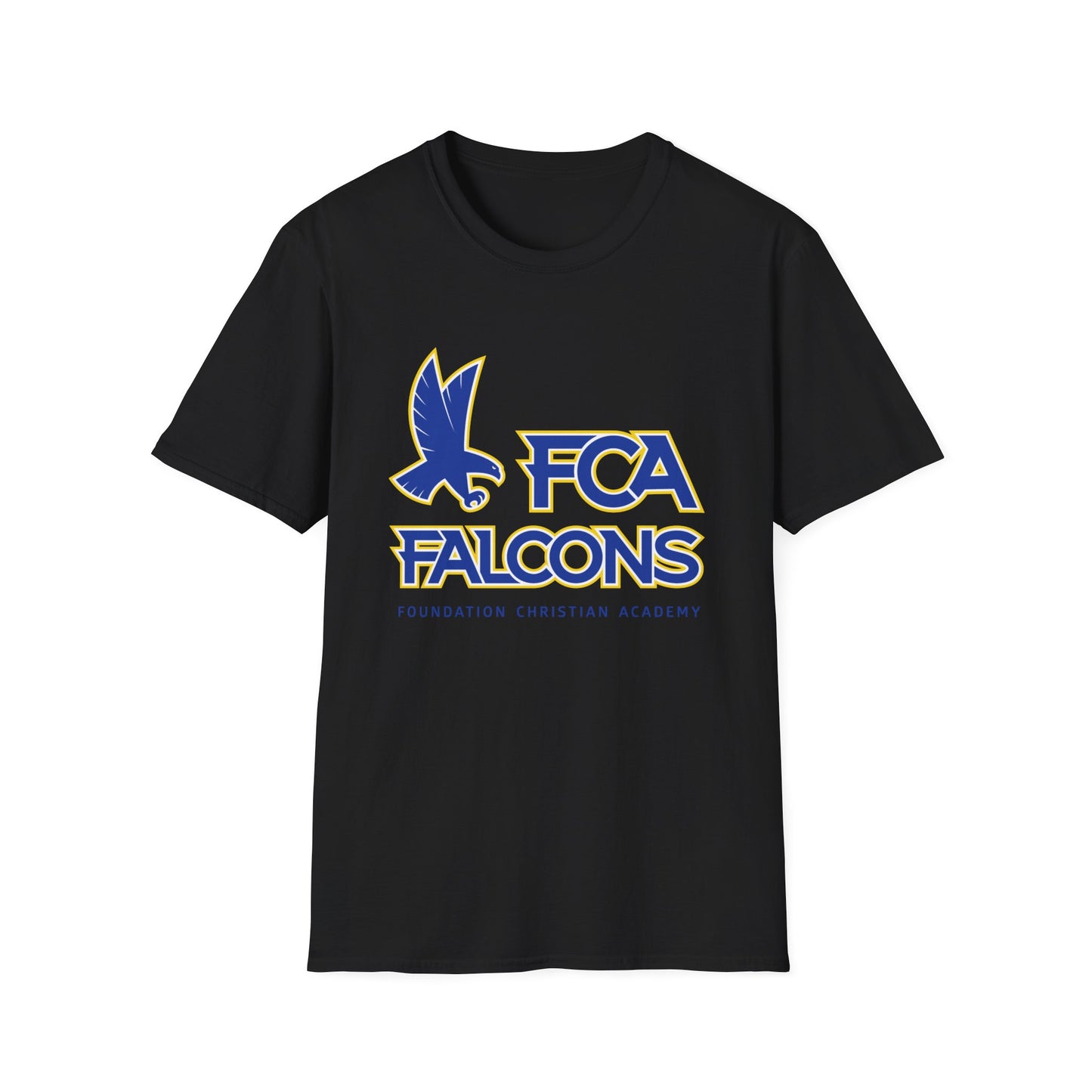 FCA Falcons Softstyle T-Shirt, Christian Academy Tee, Unisex Falcon Shirt, School Spirit Apparel, Gift for Students
