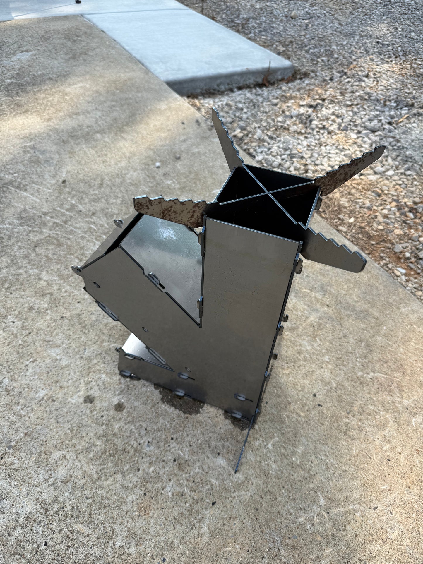 Collapsible Rocket Stove