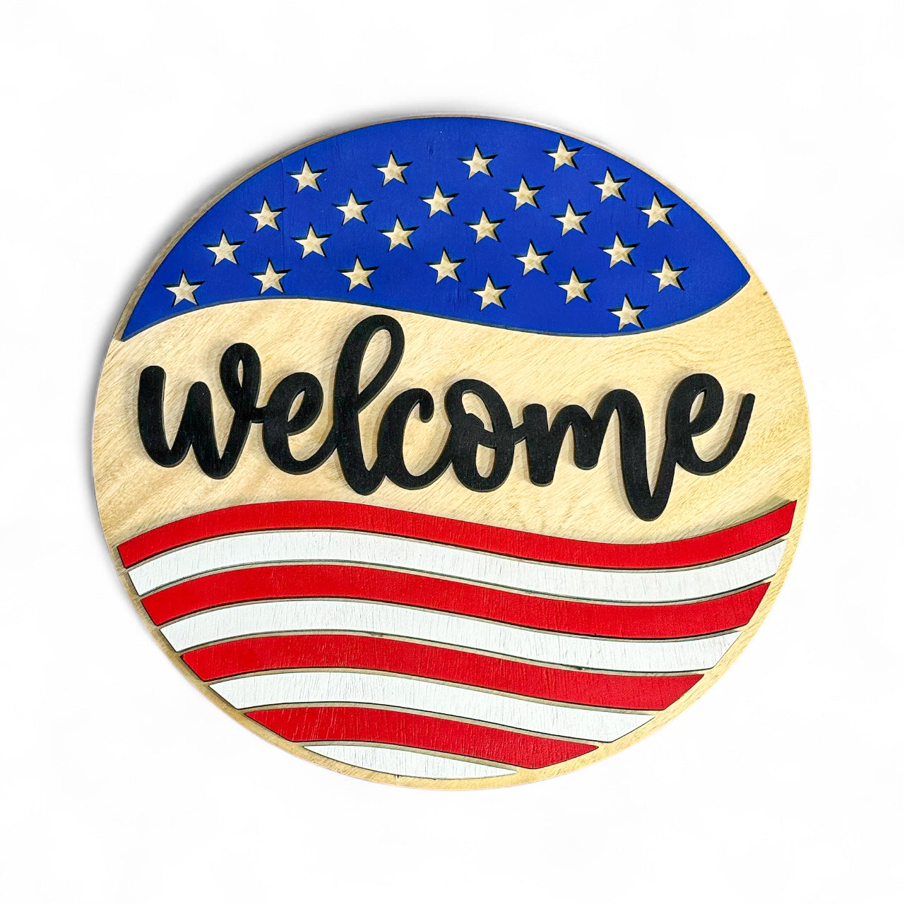 Patriotic Welcome Sign