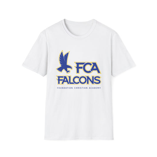 FCA Falcons Softstyle T-Shirt, Christian Academy Tee, Unisex Falcon Shirt, School Spirit Apparel, Gift for Students