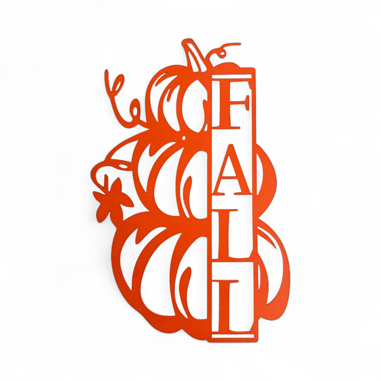 Metal Fall Pumpkin Sign