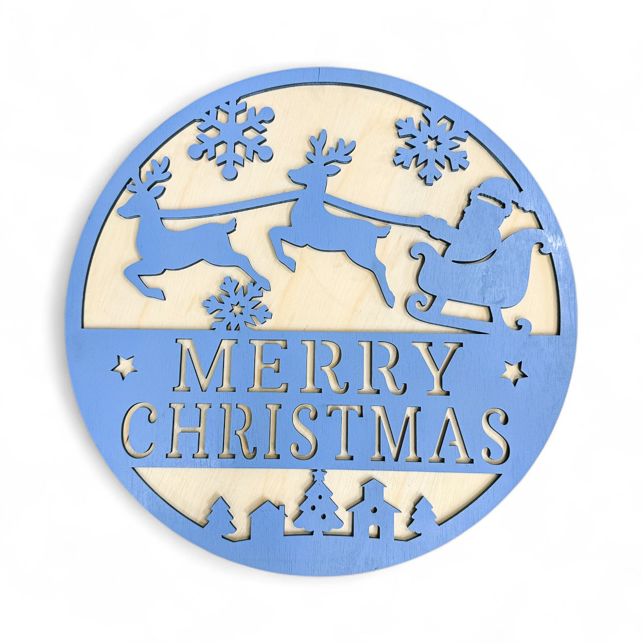 Santa and His Reindeer Sign