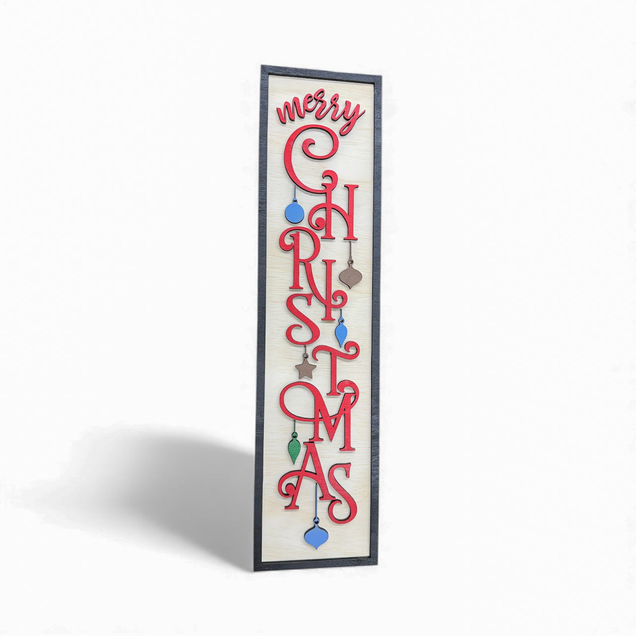 Vertical Merry Christmas Sign